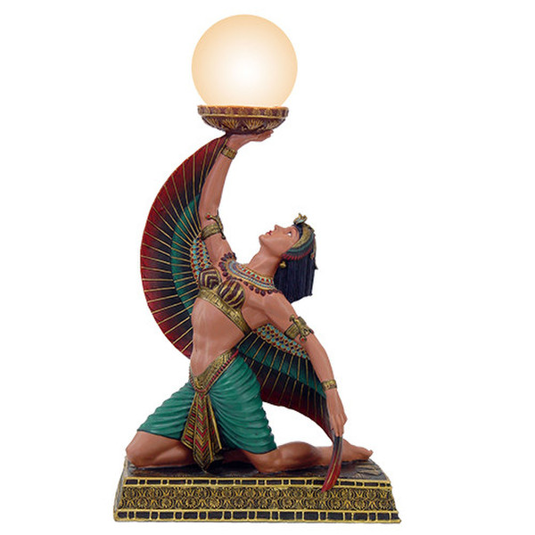 Goddess Isis Egyptian Revival Table Lamps Lighting Decorative Statuary